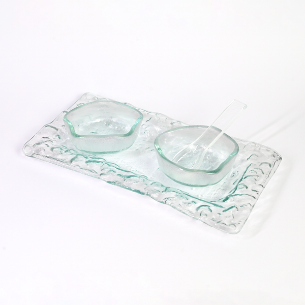 Small Tray, 2 Mini Blooms, Spoon Custom Piece